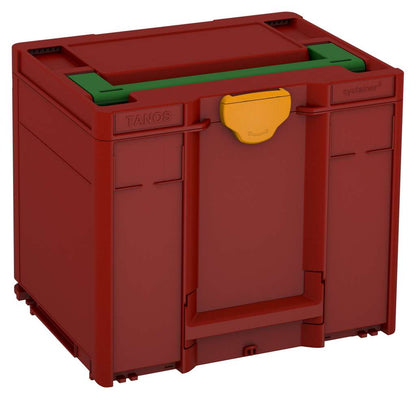 Systainer³ M 337, Carmine Red with Emerald Green lid handle and Daffodil Yellow catches