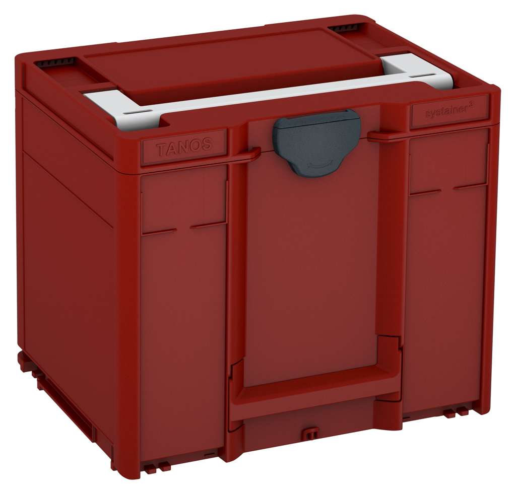 Systainer³ M 337, Carmine Red with Light Grey lid handle and Anthracite catches