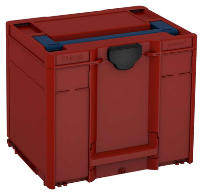 Systainer³ M 337, Carmine Red with Sapphire Blue lid handle and Black catches