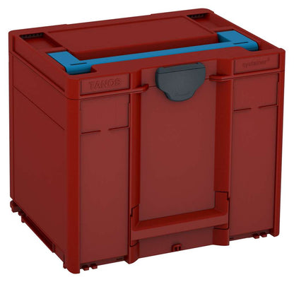 Systainer³ M 337, Carmine Red with Sky Blue lid handle and Anthracite catches