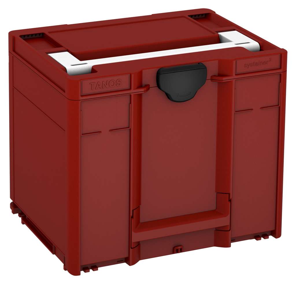 Systainer³ M 337, Carmine Red with White lid handle and Black catches