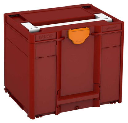 Systainer³ M 337, Carmine Red with White lid handle and Deep Orange catches