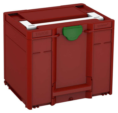 Systainer³ M 337, Carmine Red with White lid handle and Emerald Green catches
