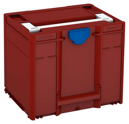 Systainer³ M 337, Carmine Red with White lid handle and Signal Blue catches