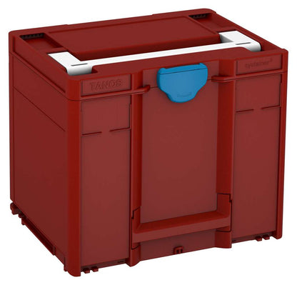 Systainer³ M 337, Carmine Red with White lid handle and Sky Blue catches