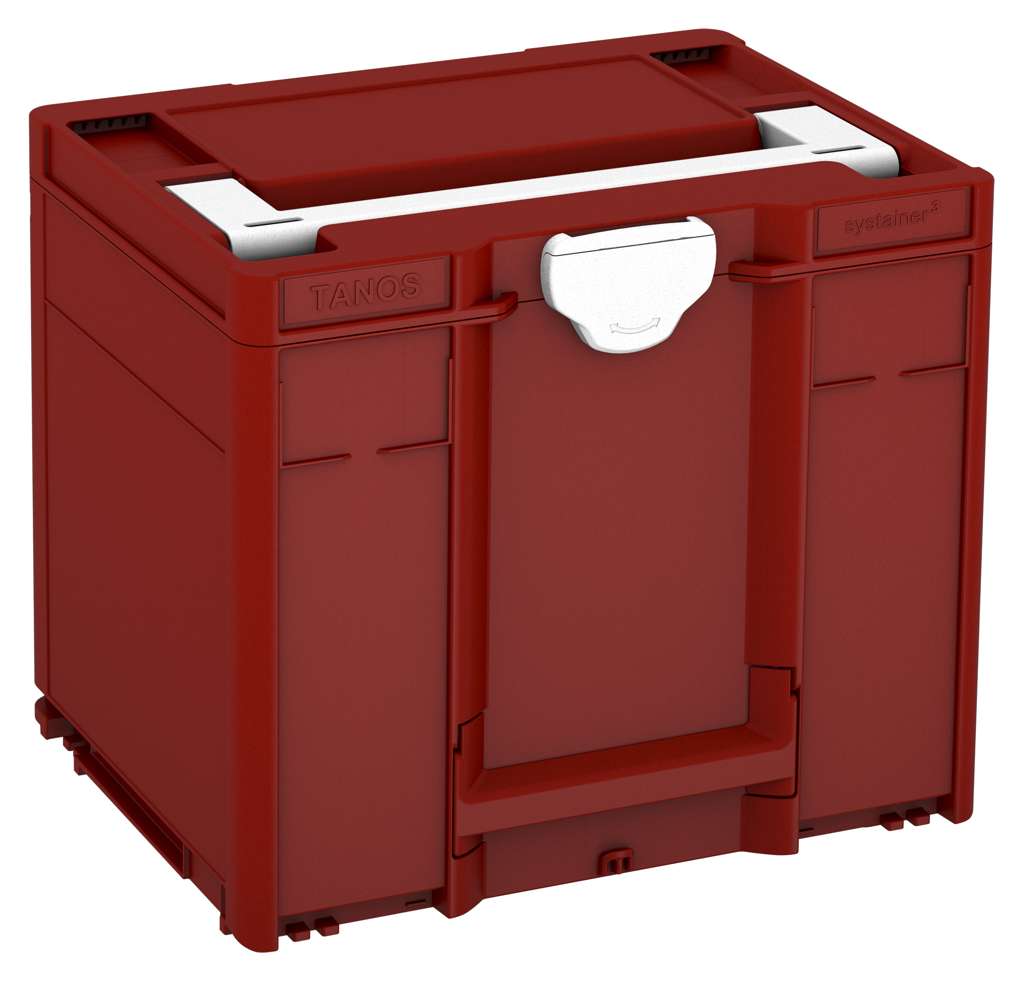 Systainer³ M 337, Carmine Red with White lid handle and White catches