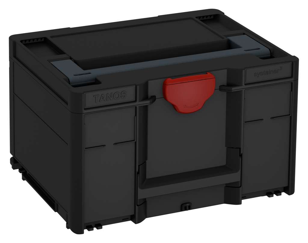 Systainer³ M 237, Black with Anthracite lid handle and Carmine Red catches