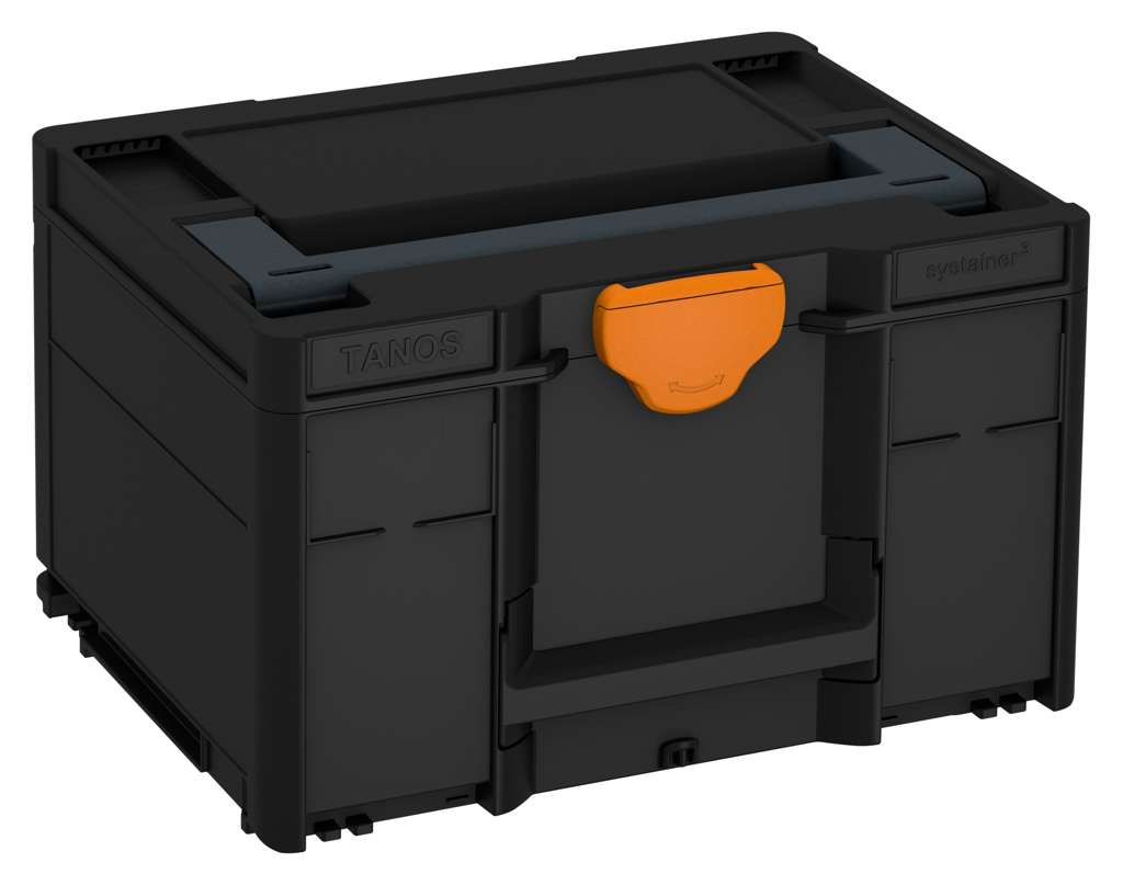 Systainer³ M 237, Black with Anthracite lid handle and Deep Orange catches