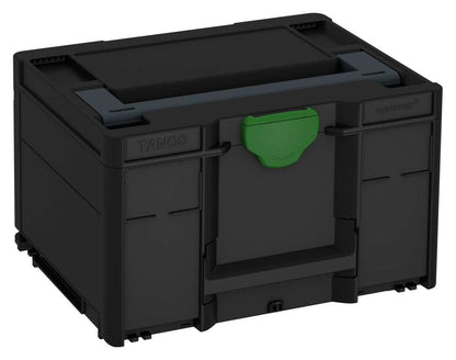 Systainer³ M 237, Black with Anthracite lid handle and Emerald Green catches