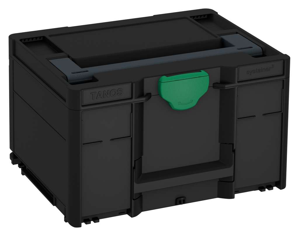 Systainer³ M 237, Black with Anthracite lid handle and Signal Green catches