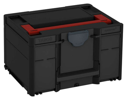 Systainer³ M 237, Black with Carmine Red lid handle and Anthracite catches