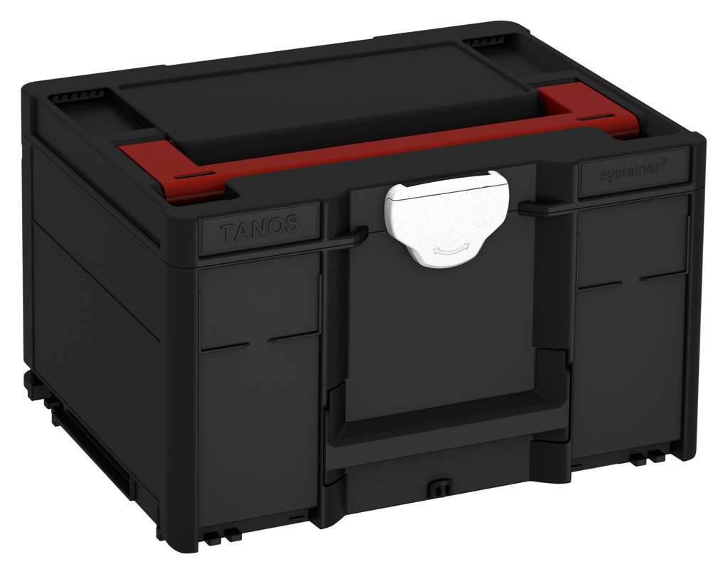 Systainer³ M 237, Black with Carmine Red lid handle and White catches