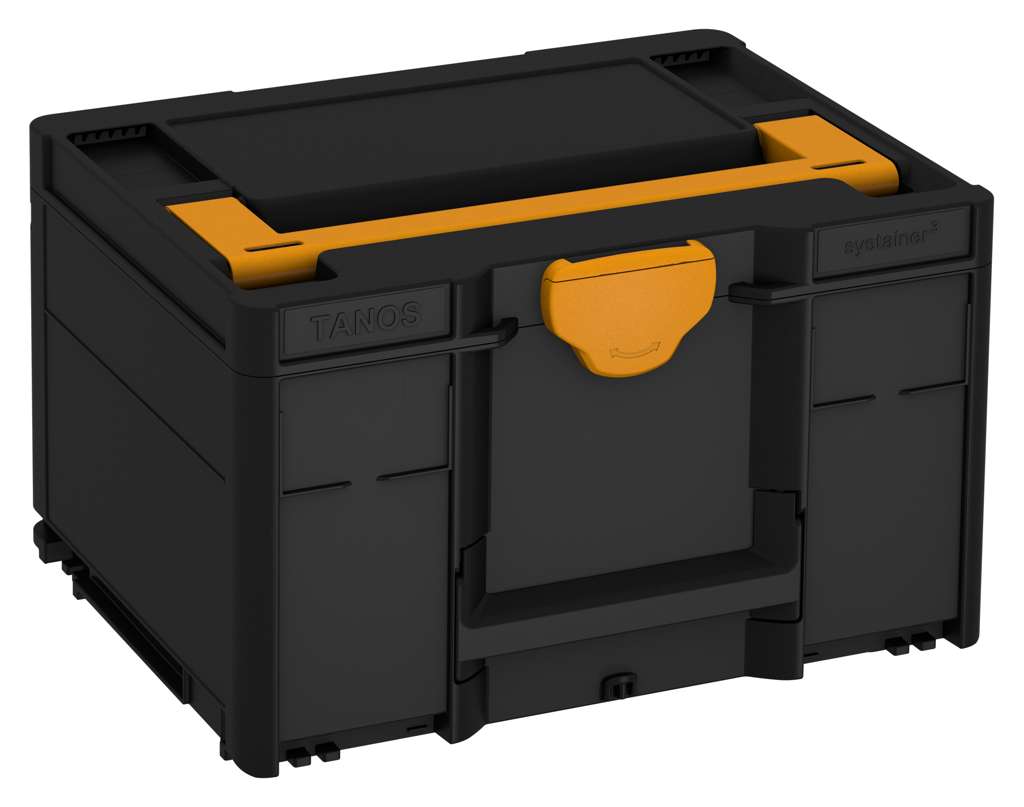 Systainer³ M 237, Black with Daffodil Yellow lid handle and Daffodil Yellow catches