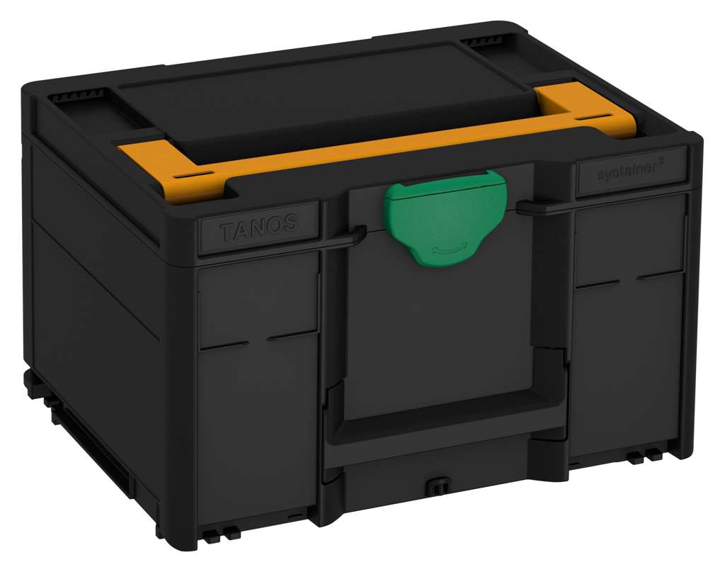 Systainer³ M 237, Black with Daffodil Yellow lid handle and Signal Green catches