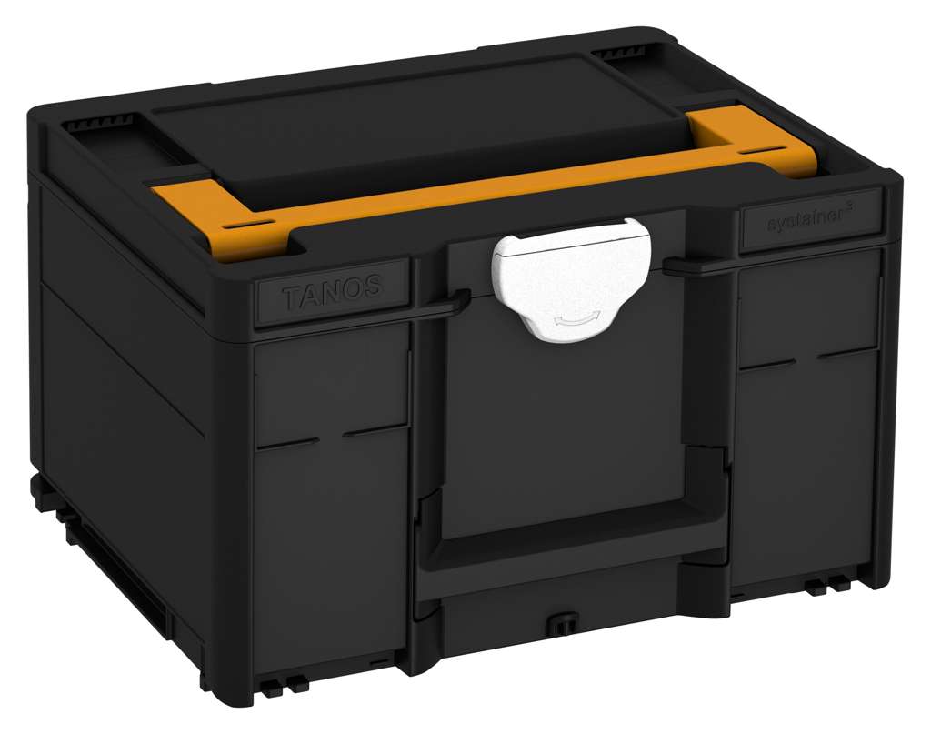 Systainer³ M 237, Black with Daffodil Yellow lid handle and White catches