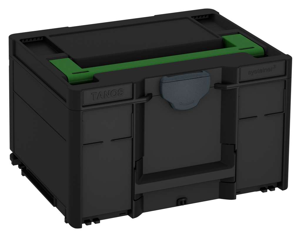 Systainer³ M 237, Black with Emerald Green lid handle and Anthracite catches