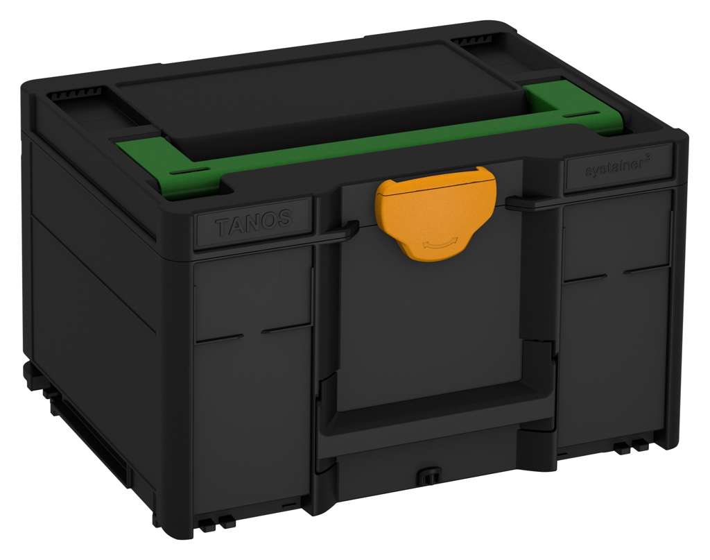 Systainer³ M 237, Black with Emerald Green lid handle and Daffodil Yellow catches