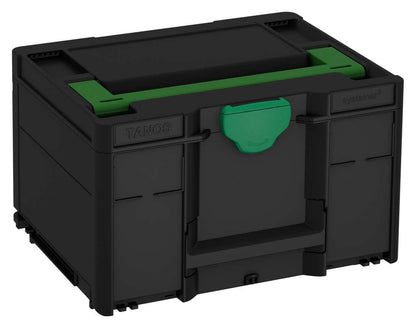Systainer³ M 237, Black with Emerald Green lid handle and Signal Green catches
