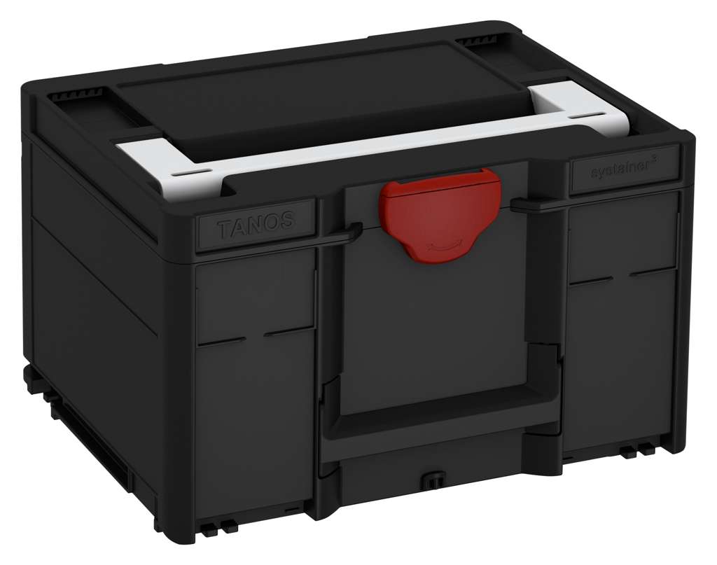 Systainer³ M 237, Black with Light Grey lid handle and Carmine Red catches