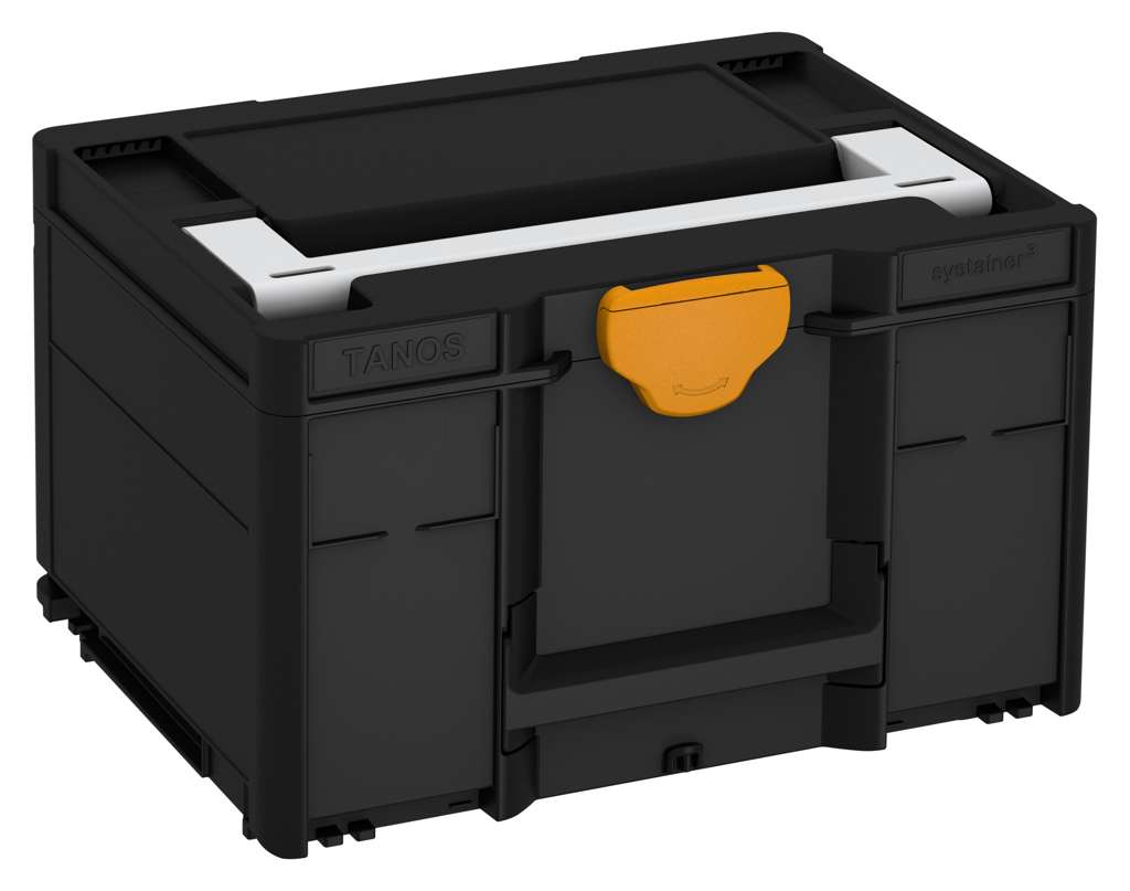 Systainer³ M 237, Black with Light Grey lid handle and Daffodil Yellow catches