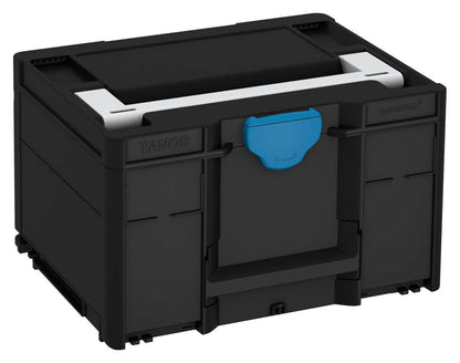 Systainer³ M 237, Black with Light Grey lid handle and Sky Blue catches
