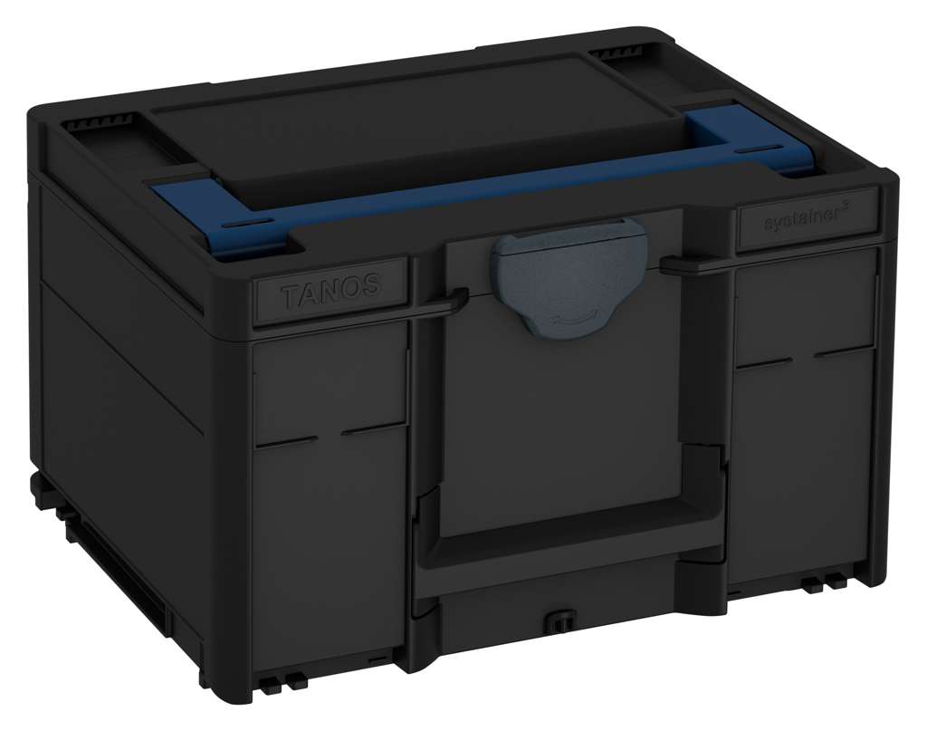Systainer³ M 237, Black with Sapphire Blue lid handle and Anthracite catches