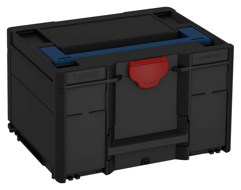 Systainer³ M 237, Black with Sapphire Blue lid handle and Carmine Red catches