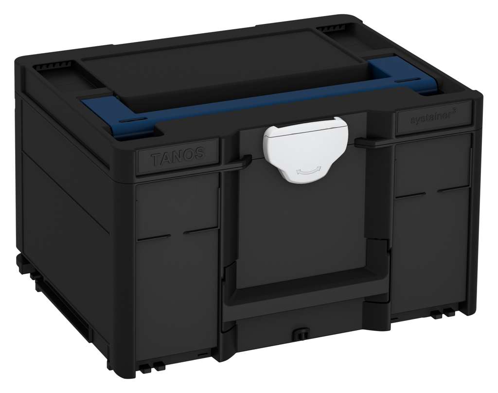 Systainer³ M 237, Black with Sapphire Blue lid handle and Light Grey catches