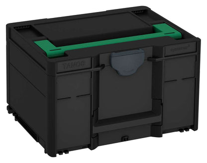Systainer³ M 237, Black with Signal Green lid handle and Anthracite catches