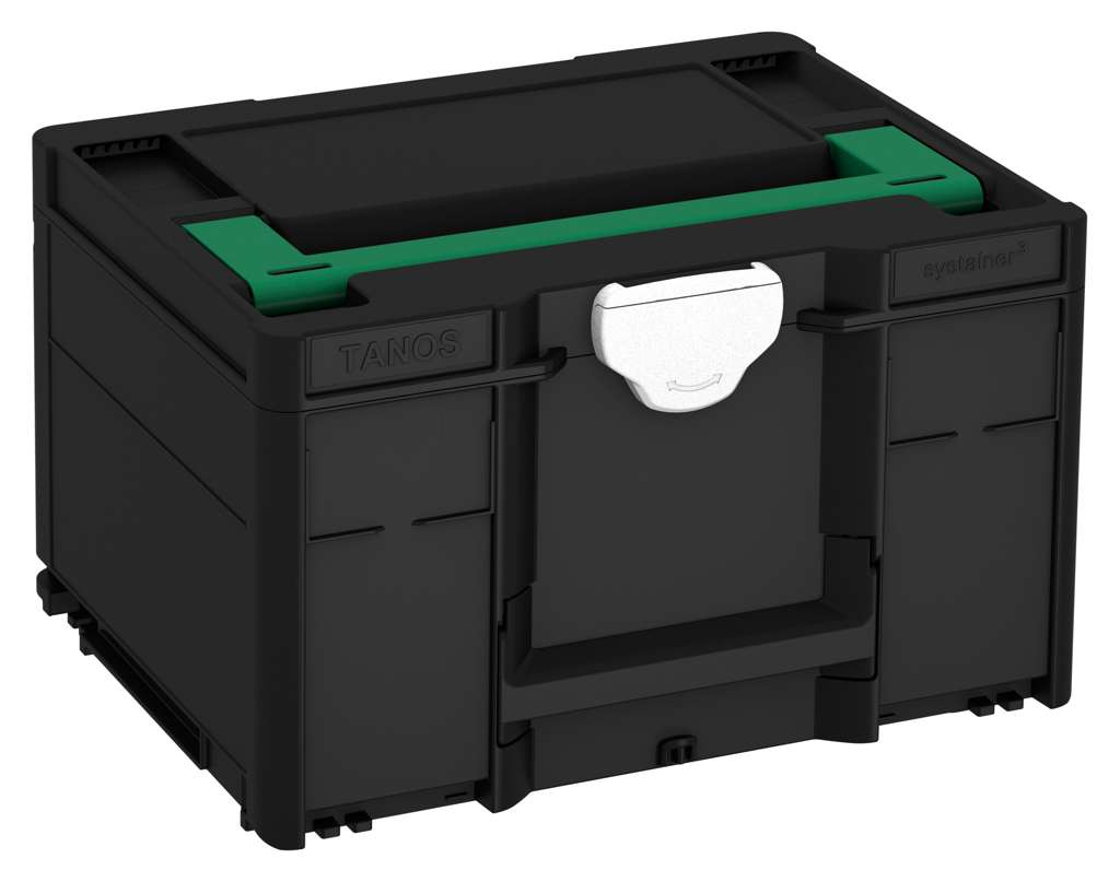 Systainer³ M 237, Black with Signal Green lid handle and White catches