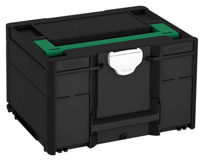 Systainer³ M 237, Black with Signal Green lid handle and White catches