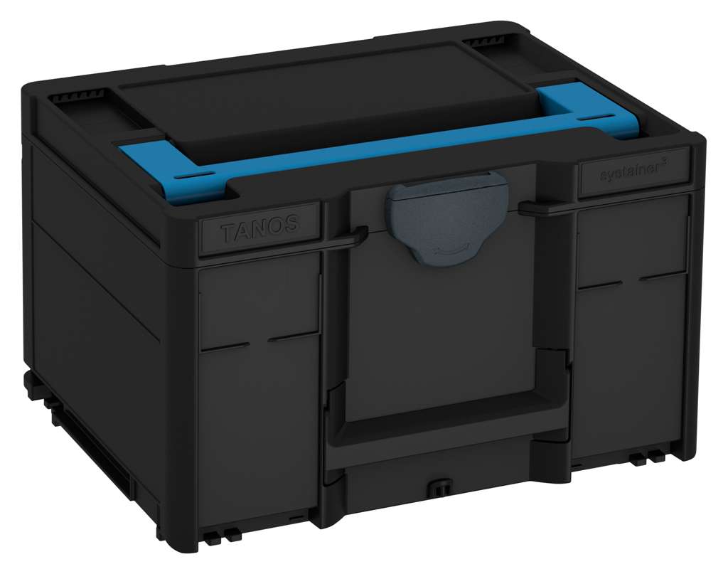 Systainer³ M 237, Black with Sky Blue lid handle and Anthracite catches
