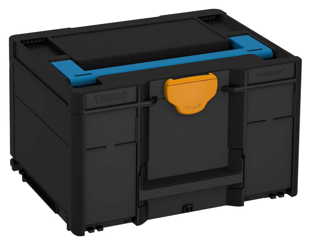 Systainer³ M 237, Black with Sky Blue lid handle and Daffodil Yellow catches