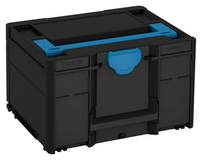 Systainer³ M 237, Black with Sky Blue lid handle and Sky Blue catches
