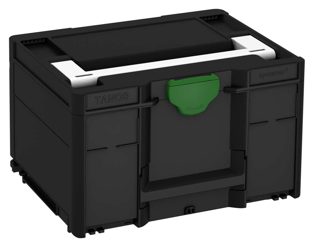 Systainer³ M 237, Black with White lid handle and Emerald Green catches