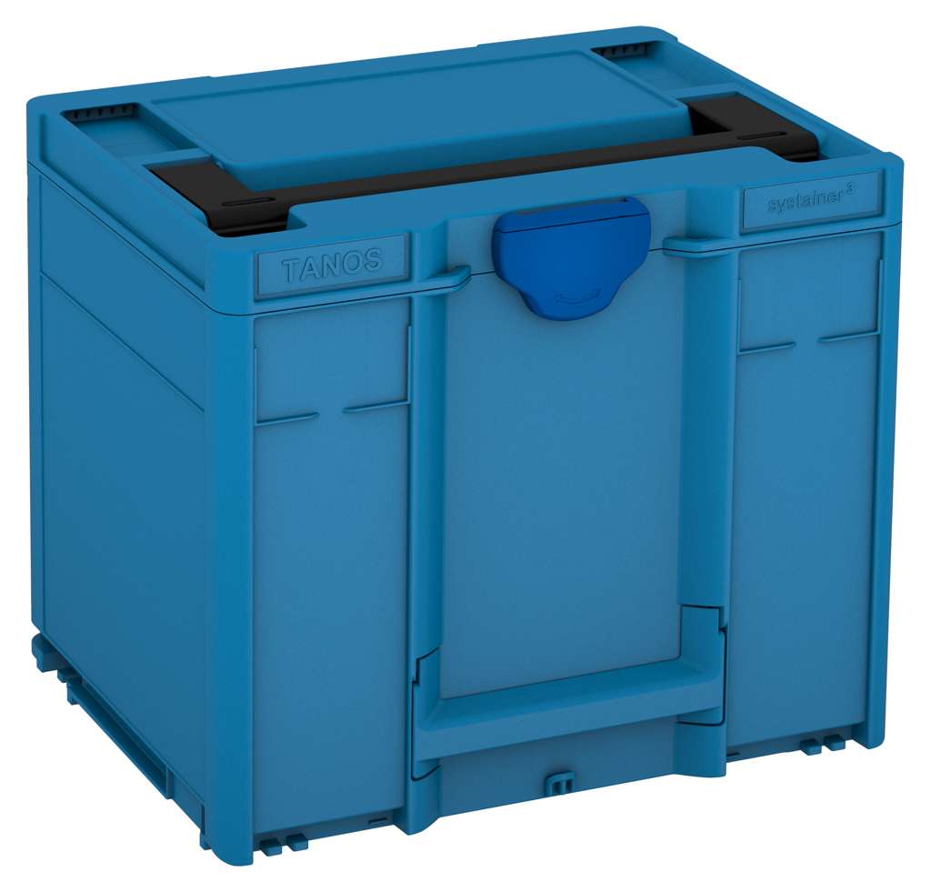Systainer³ M 337, Sky Blue with Black lid handle and Signal Blue catches