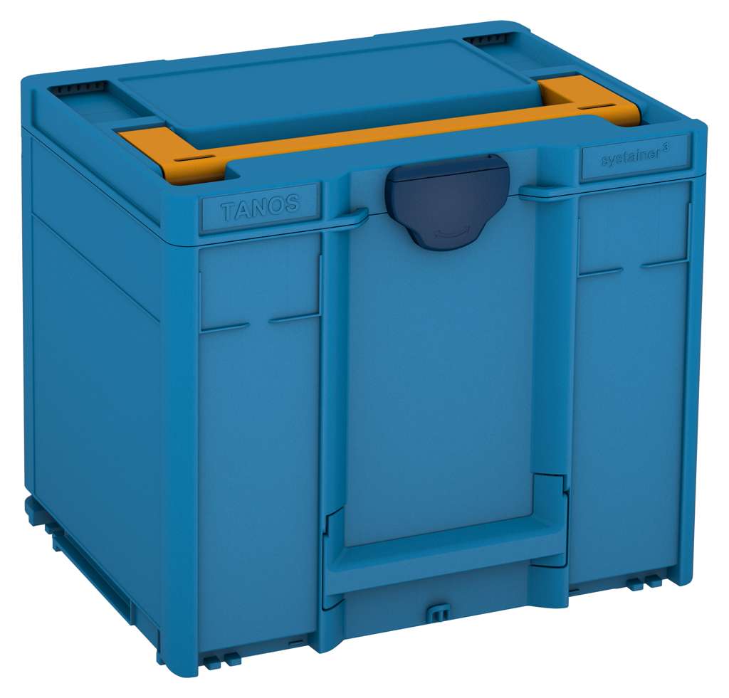 Systainer³ M 337, Sky Blue with Daffodil Yellow lid handle and Sapphire Blue catches