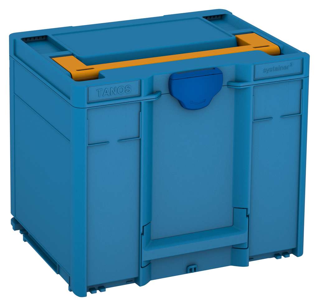 Systainer³ M 337, Sky Blue with Daffodil Yellow lid handle and Signal Blue catches
