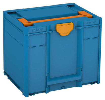 Systainer³ M 337, Sky Blue with Deep Orange lid handle and Daffodil Yellow catches