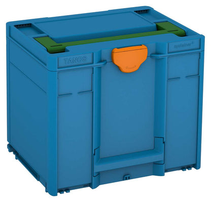 Systainer³ M 337, Sky Blue with Emerald Green lid handle and Deep Orange catches