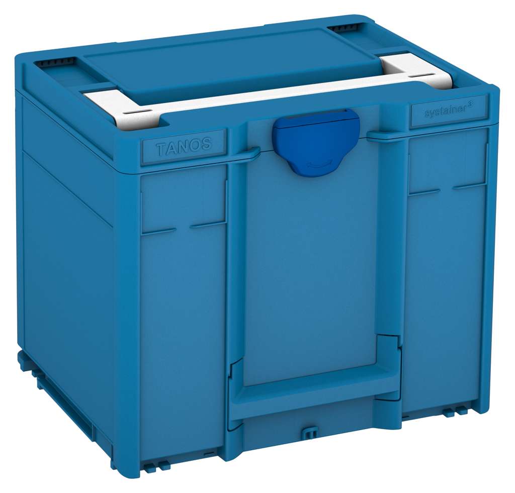 Systainer³ M 337, Sky Blue with White lid handle and Signal Blue catches