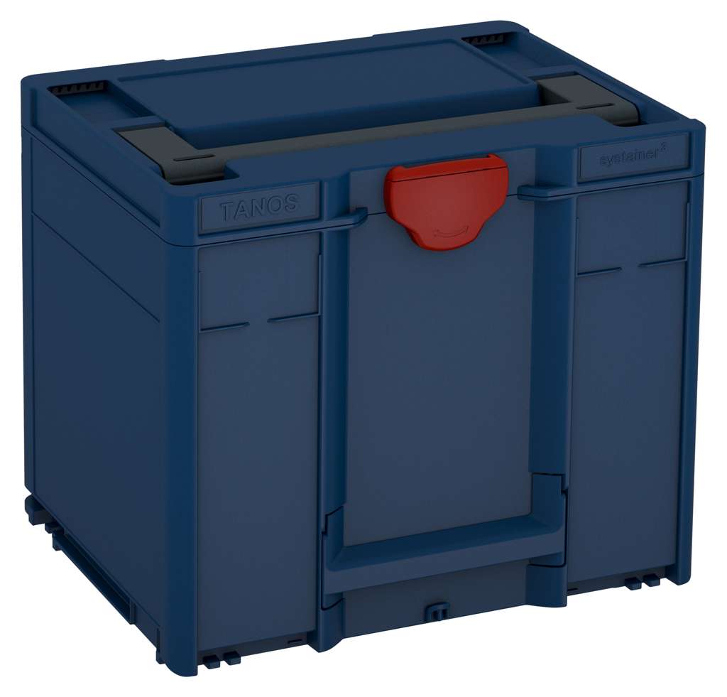 Systainer³ M 337, Sapphire Blue with Anthracite lid handle and Carmine Red catches