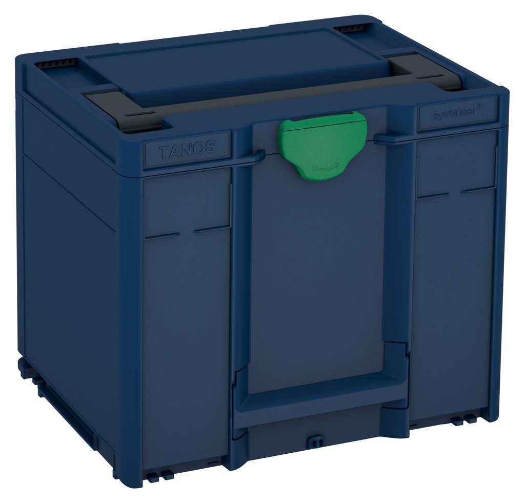 Systainer³ M 337, Sapphire Blue with Anthracite lid handle and Signal Green catches