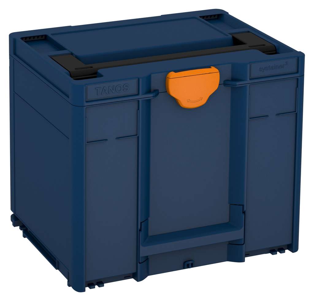 Systainer³ M 337, Sapphire Blue with Black lid handle and Deep Orange catches
