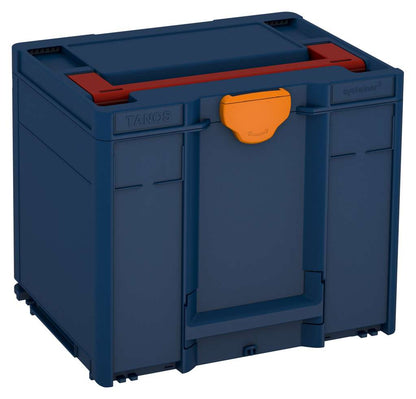 Systainer³ M 337, Sapphire Blue with Carmine Red lid handle and Deep Orange catches