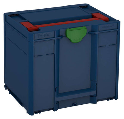 Systainer³ M 337, Sapphire Blue with Carmine Red lid handle and Emerald Green catches