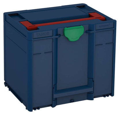 Systainer³ M 337, Sapphire Blue with Carmine Red lid handle and Signal Green catches