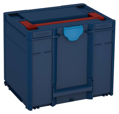 Systainer³ M 337, Sapphire Blue with Carmine Red lid handle and Sky Blue catches