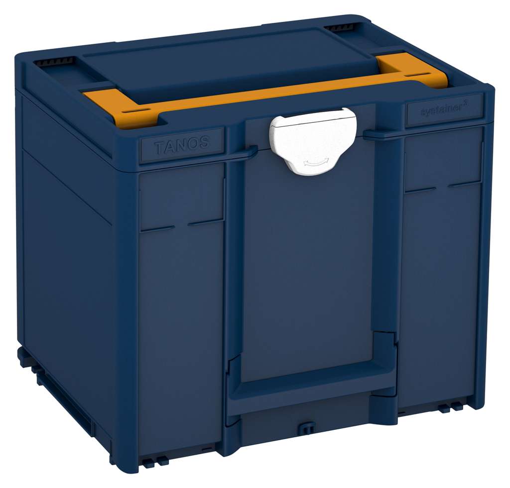 Systainer³ M 337, Sapphire Blue with Daffodil Yellow lid handle and White catches