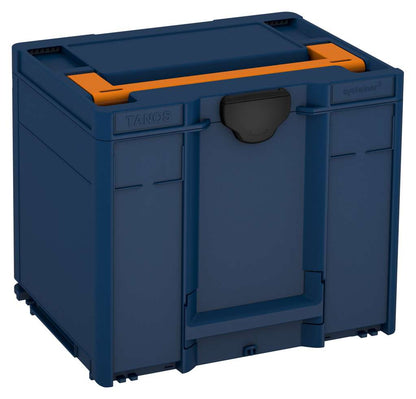 Systainer³ M 337, Sapphire Blue with Deep Orange lid handle and Black catches